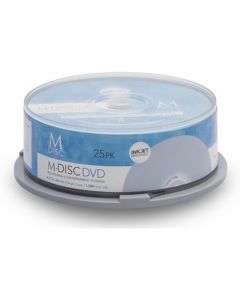 50 Pack Millenniata M-Disc DVD 4.7GB 4X HD White Inkjet Printable 1000 Year Permanent Data Archival/Backup Blank Media Recordable Disc