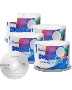 Smart Buy Logo 200 Pack DVD Plus R DVD+r Dl 8.5gb 8X Double Layer Blank Data Record 200 Discs Spindle