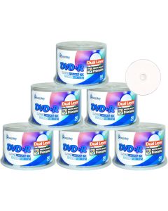 Smartbuy 300-disc 8.5gb/240min 8X DVD+r Dl Dual Layer Double Layer White Inkjet Hub Printable Blank Data Recordable Media Disc Spindle